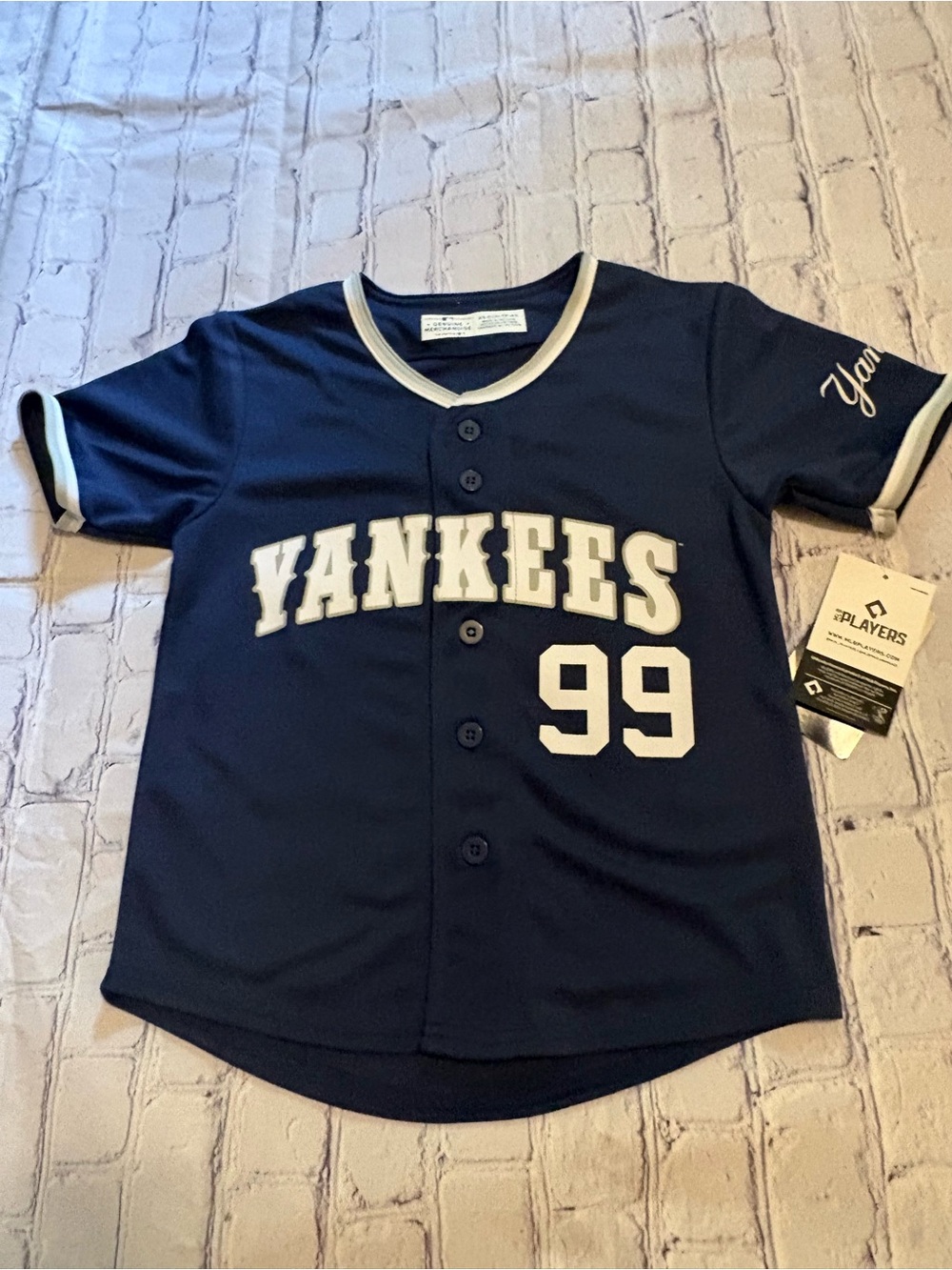 New York Yankees Navy Kids Baseball Jersey Aaron Judge